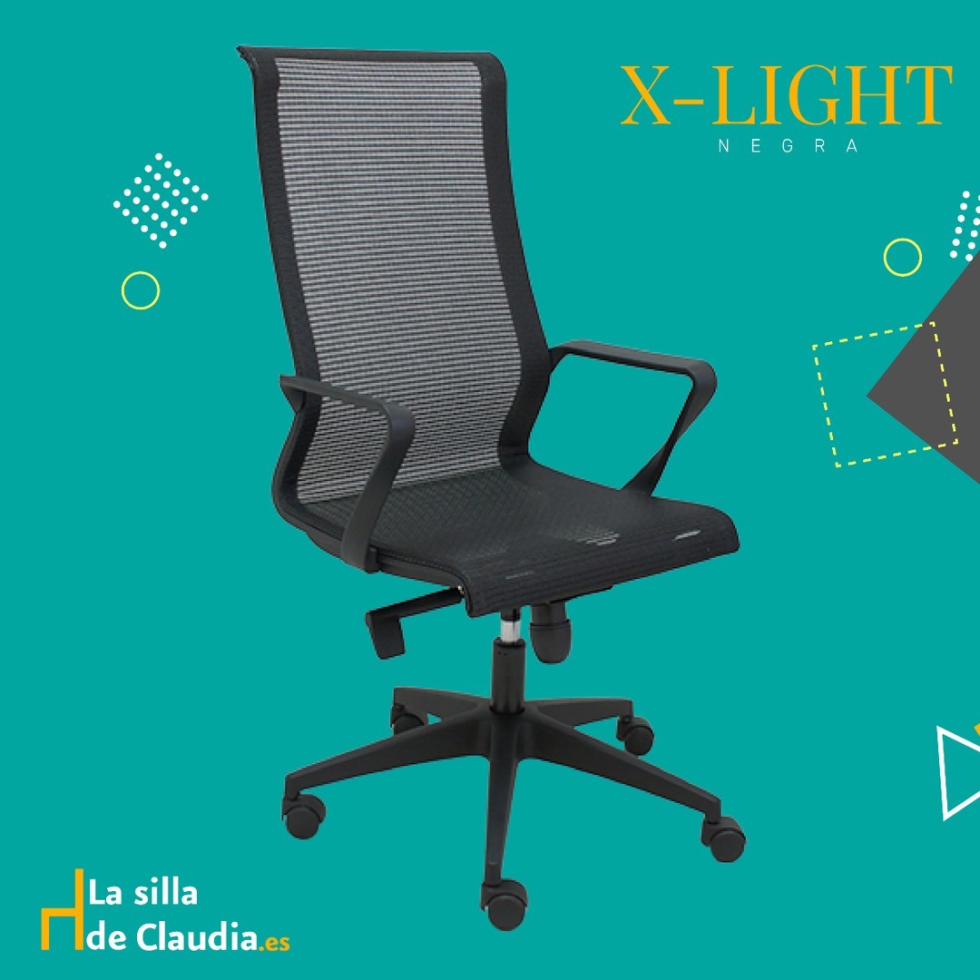 🖤 Novedad 2025: Comodidad y funcionalidad en negro. 🖤 La Silla Giratoria X LIGHT Negra redefine el concepto de confort en oficinas modernas, fusionando estética y ergonomía en un solo modelo.  🔸 Estructura de nylon reforzado con un 30% de fibra para una gran resistencia y ligereza excepcional. 🔸 Malla técnica negra en asiento y respaldo para una excelente transpirabilidad y comodidad durante todo el día. 🔸 Ideal para entornos de trabajo, oficinas y salas de reuniones.  🌟 Una silla diseñada para tu confort y estilo. 🛒 ¡Hazla tuya hoy mismo en La Silla de Claudia!  #SillaXLightNegra #Novedad2025 #DiseñoYErgonomía #ComodidadEnElTrabajo #SillaDeOficina #EspaciosModernos