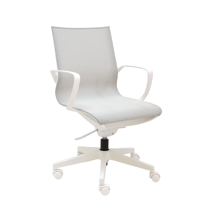 Silla Giratoria  Zero Blanca