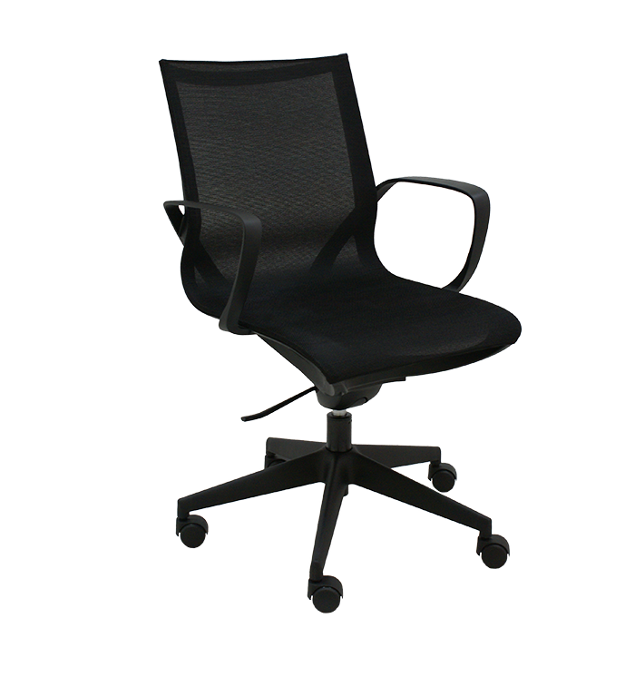 Silla Giratoria Zero Negra