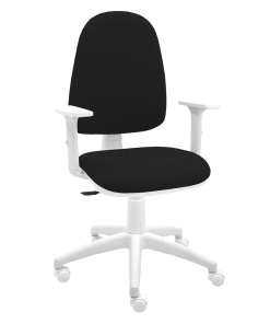 Silla Torino Blanca – negro + brazos